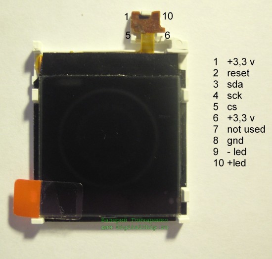 Использование цветного дисплея от Nokia 6610 | Digital Chip - Цифровые ...